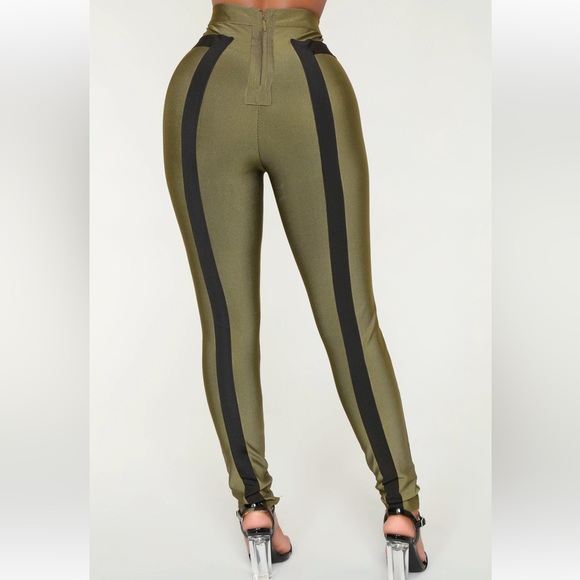 Fashion Nova Matching Olive Pants Set - Picture 8 of 16